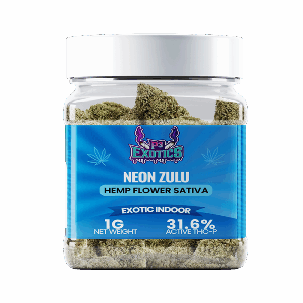 Neon Zulu Active THC-P 31.6% Hemp Flower - 1G